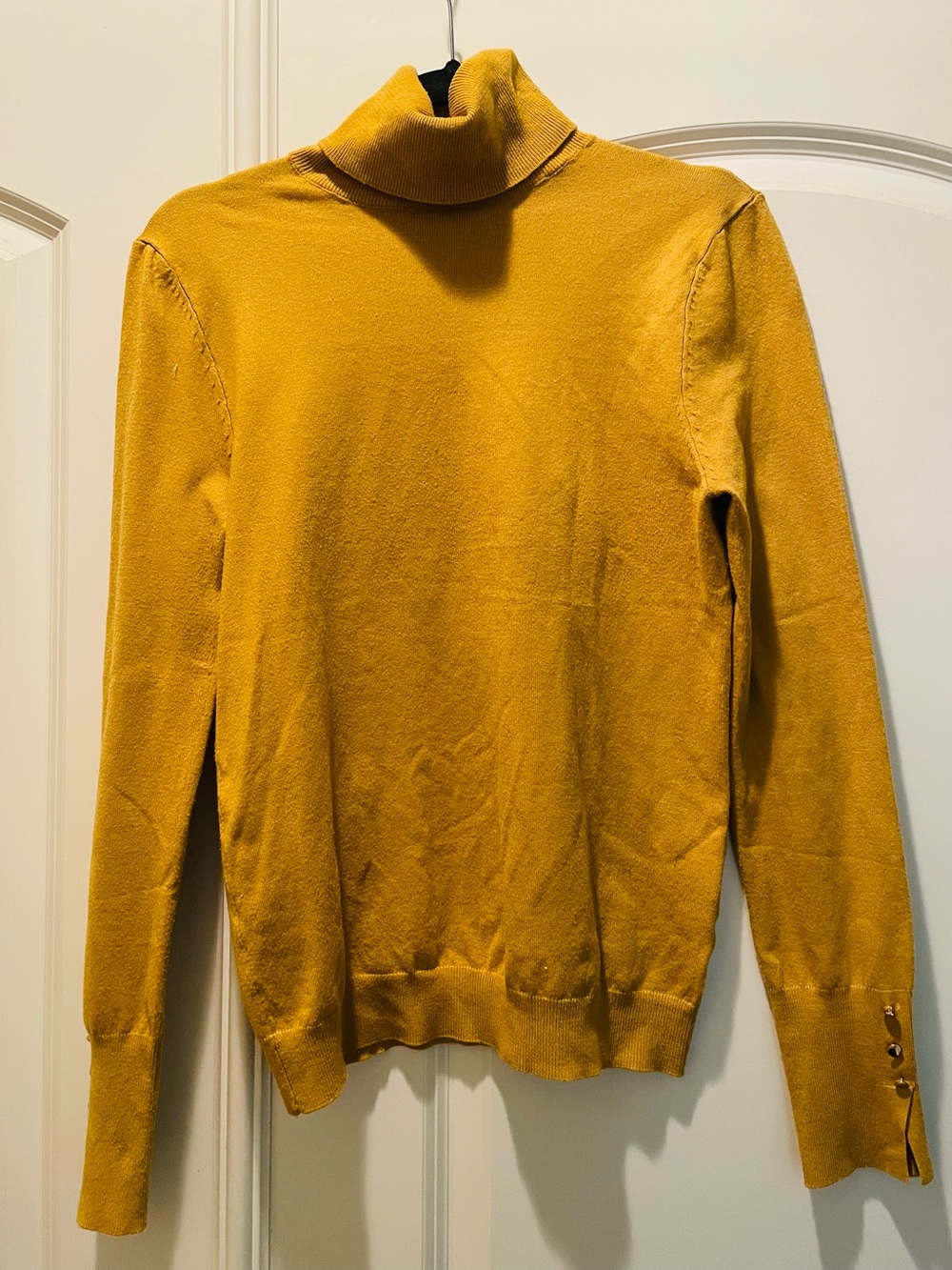 Women’s Mustard Yellow Turtleneck Sweater